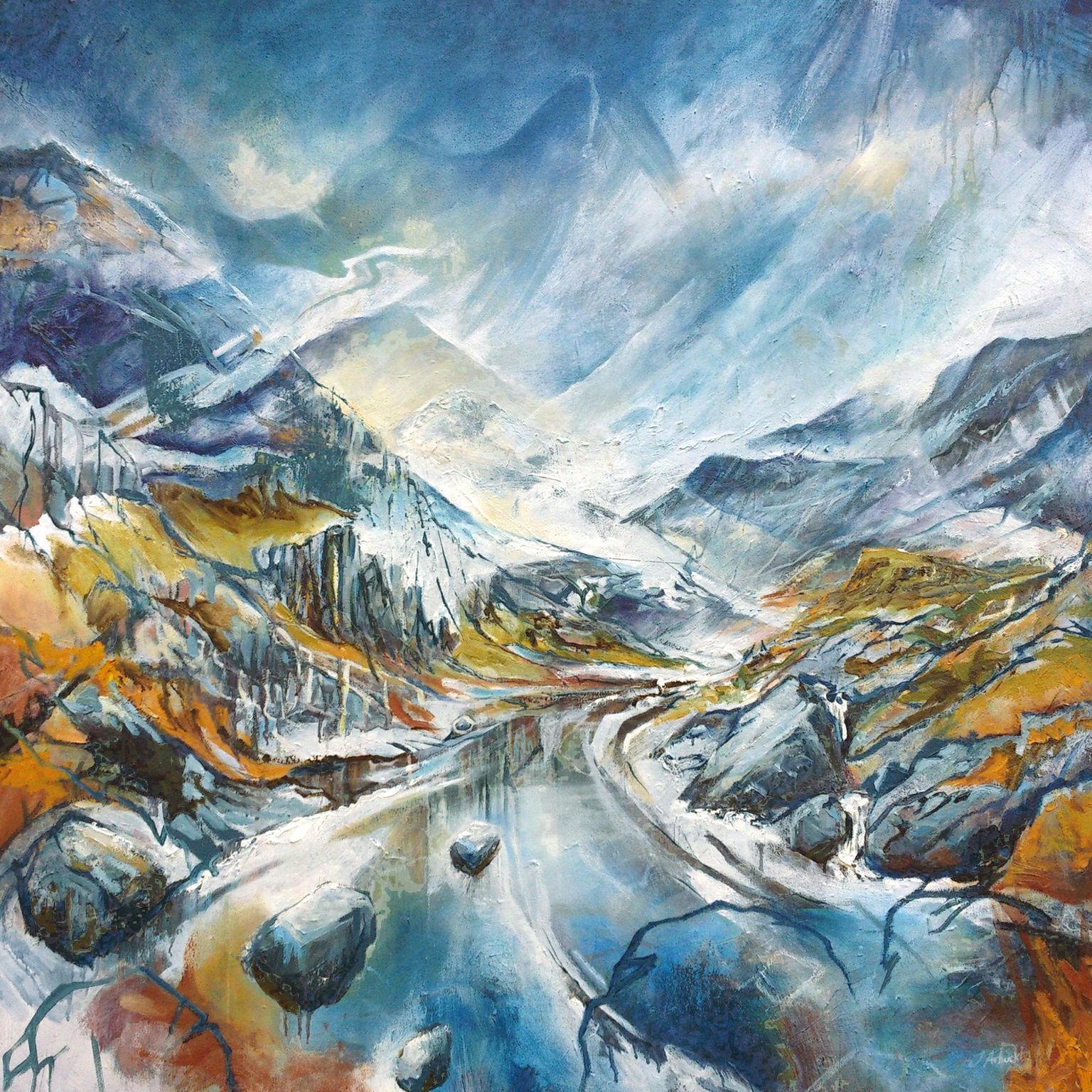 In the Lost Valley - limited edition signed print with mount